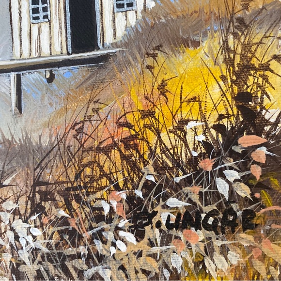 Original Signed Seascape Painting On Canvas Unframed 9”x12” - Picture 3 of 6